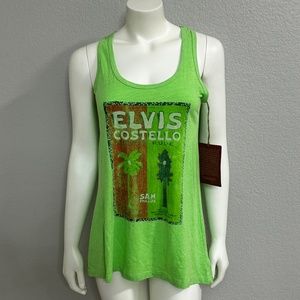 NWT Elvis Costello Green Tank